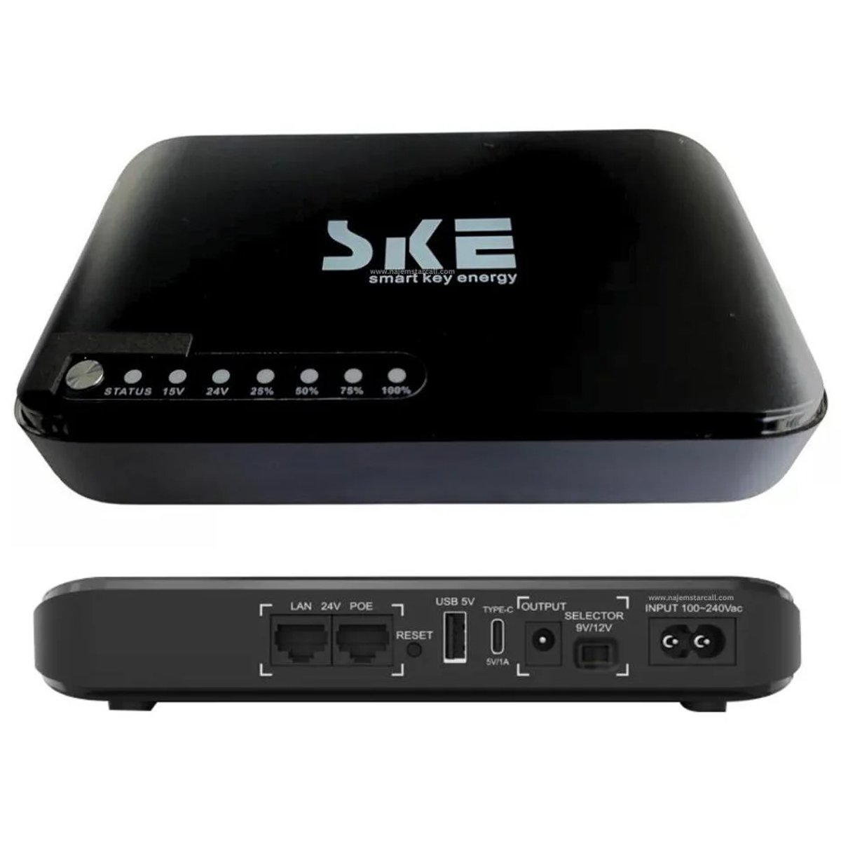 پاوربانک هوشمند SKE POE-830P-LFP Mini DC UPS